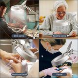Gynnx 10X Magnifying Lamp with Clamp G1