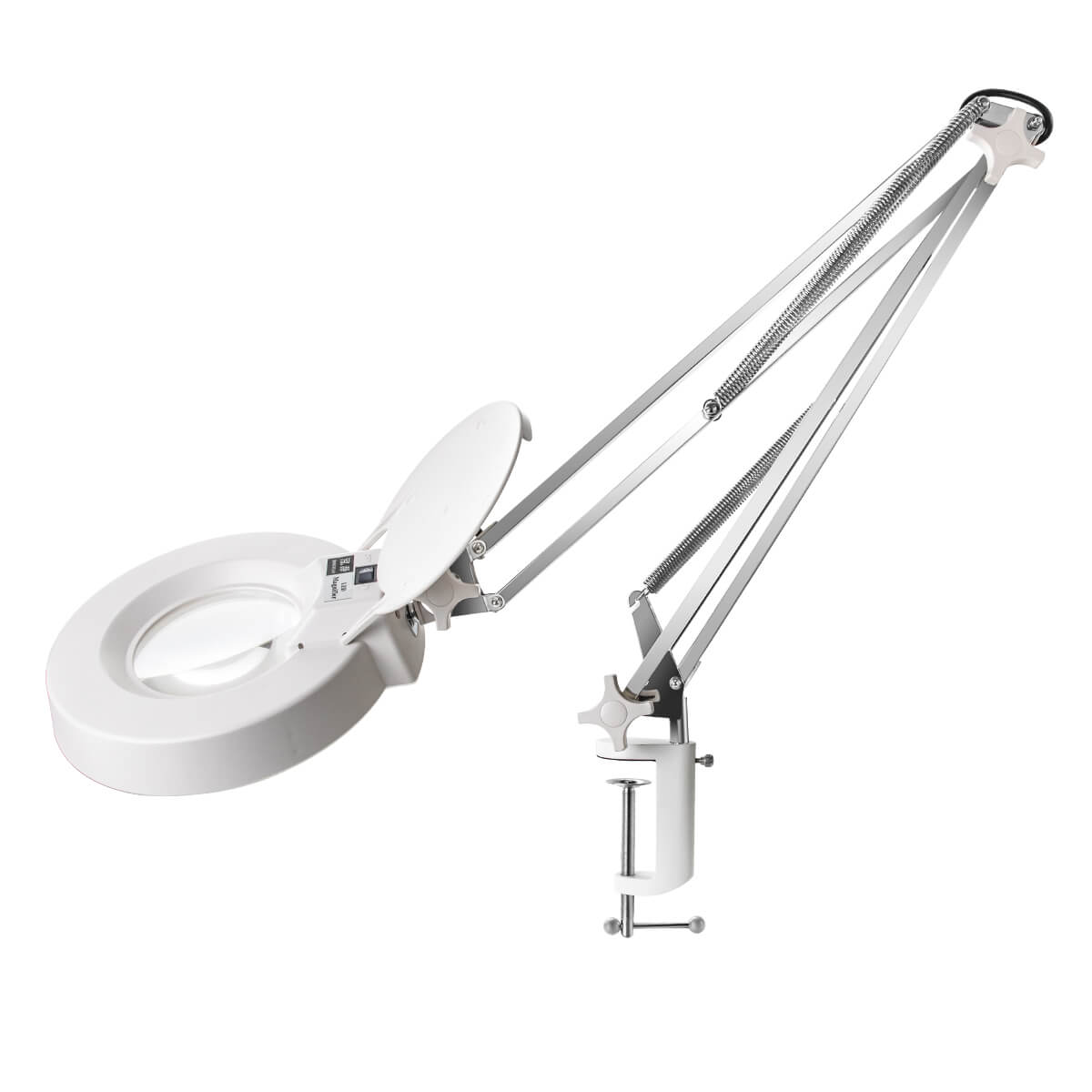 Clamp On Magnifying Lamp, White